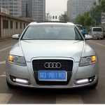 Дневные ходовые огни Audi A6 2005-2008 года с повторителем